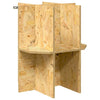 Base per terrario Vidaxl con ripiano marrone 40 x 40 x 50 cm osb