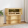 Base per terrario Vidaxl con ripiano marrone 100 x 40 x 50 cm osb