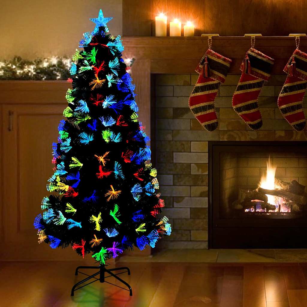 Árbol de Navidad artificial vidaxx con 120 LED con PVC verde estándar de 120 cm