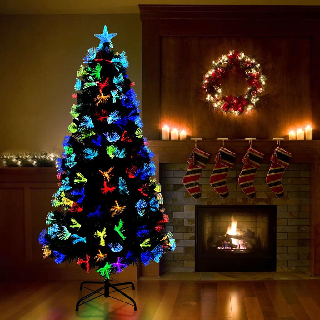 Albero di Natale artificiale Vidaxx con 210 LED con PVC standard verde 180 cm