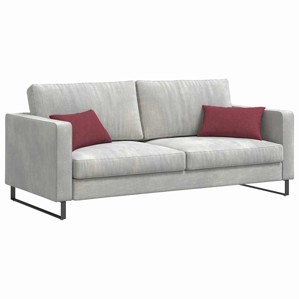 Cuscini per divano VidaXL 2 pezzi tessuto rosso vino 50 x 30 cm