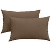 Vidaxl sofa kussens 2 pcs bruin 50 x 30 cm stof