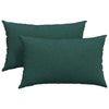 VidaXL cojines de sofá 2 piezas tela verde oscuro 50 x 30 cm