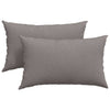 VidaXL cojines de sofá 2 piezas gris pardo 50 x 30 cm tela