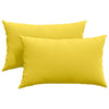 VidaXL cojines de sofá 2 piezas tejido amarillo claro 50 x 30 cm