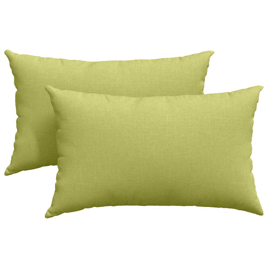 VidaXL cojines de sofá 2 piezas tela verde claro 50 x 30 cm