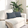 Cuscini per divano VidaXL 2 pezzi in tessuto a corde grigio scuro 50 x 30 cm