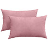 VidaXL cojines de sofá 2 piezas rosa 50 x 30 cm tela de pana