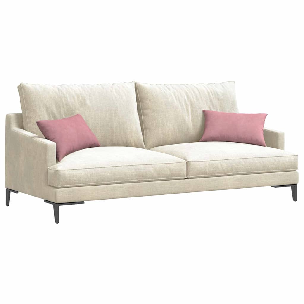 VidaXL cojines de sofá 2 piezas rosa 50 x 30 cm tela de pana