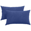 Cuscini per divano VidaXL, 2 pezzi, blu polizia, tessuto a corde 50 x 30 cm