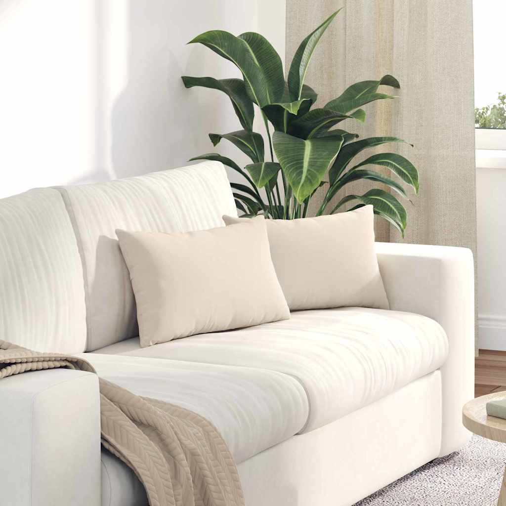 Cuscini per divano VidaXL 2 pezzi in tessuto beige 50 x 30 cm