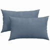VidaXL cojines de sofá 2 piezas azul 50 x 30 cm tela de pana