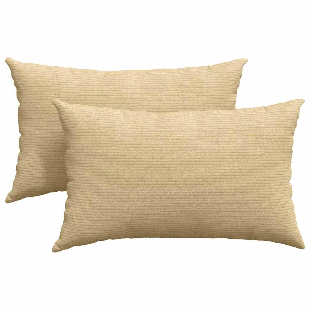 Cuscini per divano VidaXL 2 pezzi in tessuto a corda grigio verde 50 x 30 cm