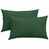 Cuscini per divano VidaXL, 2 pezzi, verde scuro, tessuto a corde 50 x 30 cm