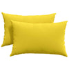 VidaXL cojines de sofá 2 piezas tejido amarillo claro 60 x 40 cm