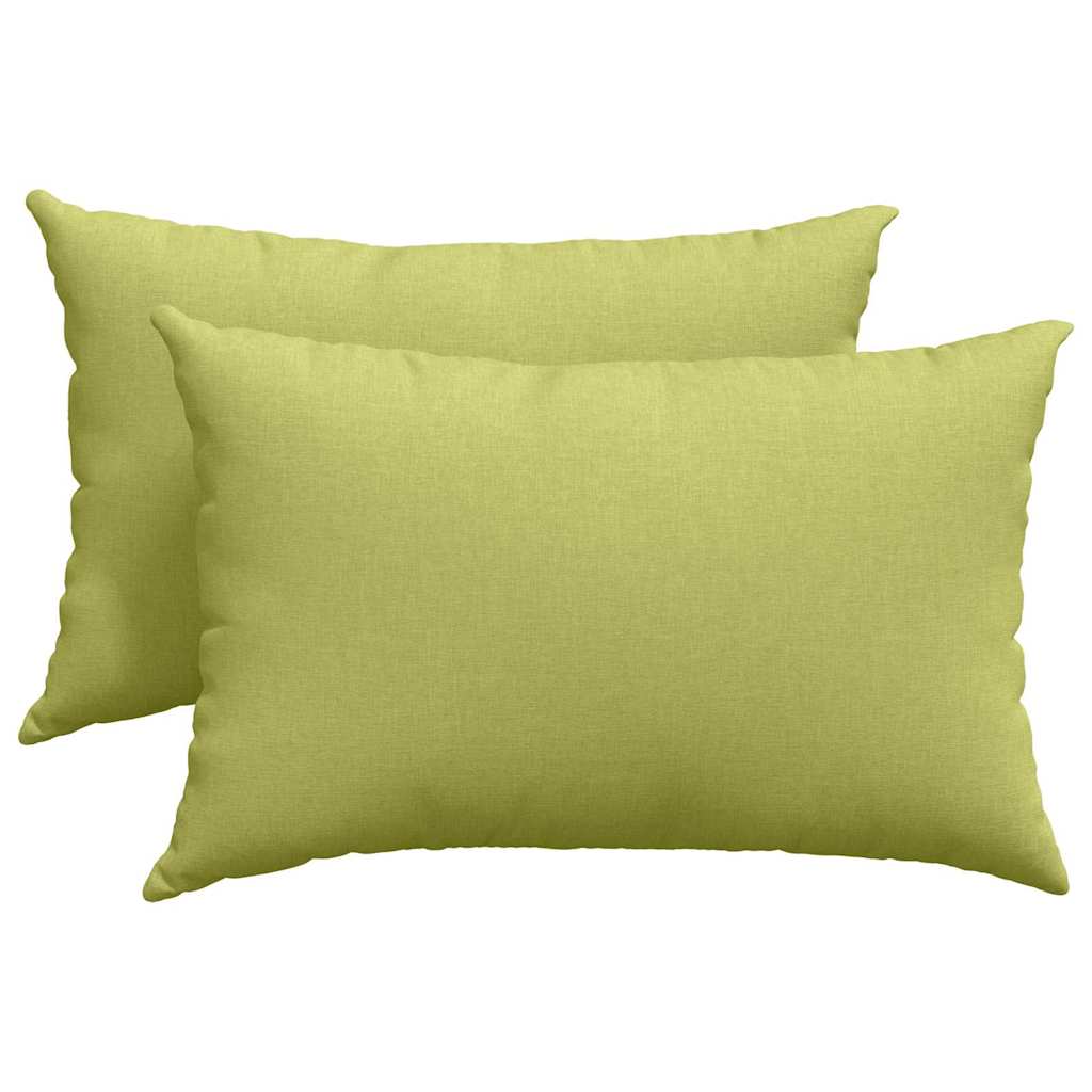 VidaXL cojines de sofá 2 piezas tela verde claro 60 x 40 cm