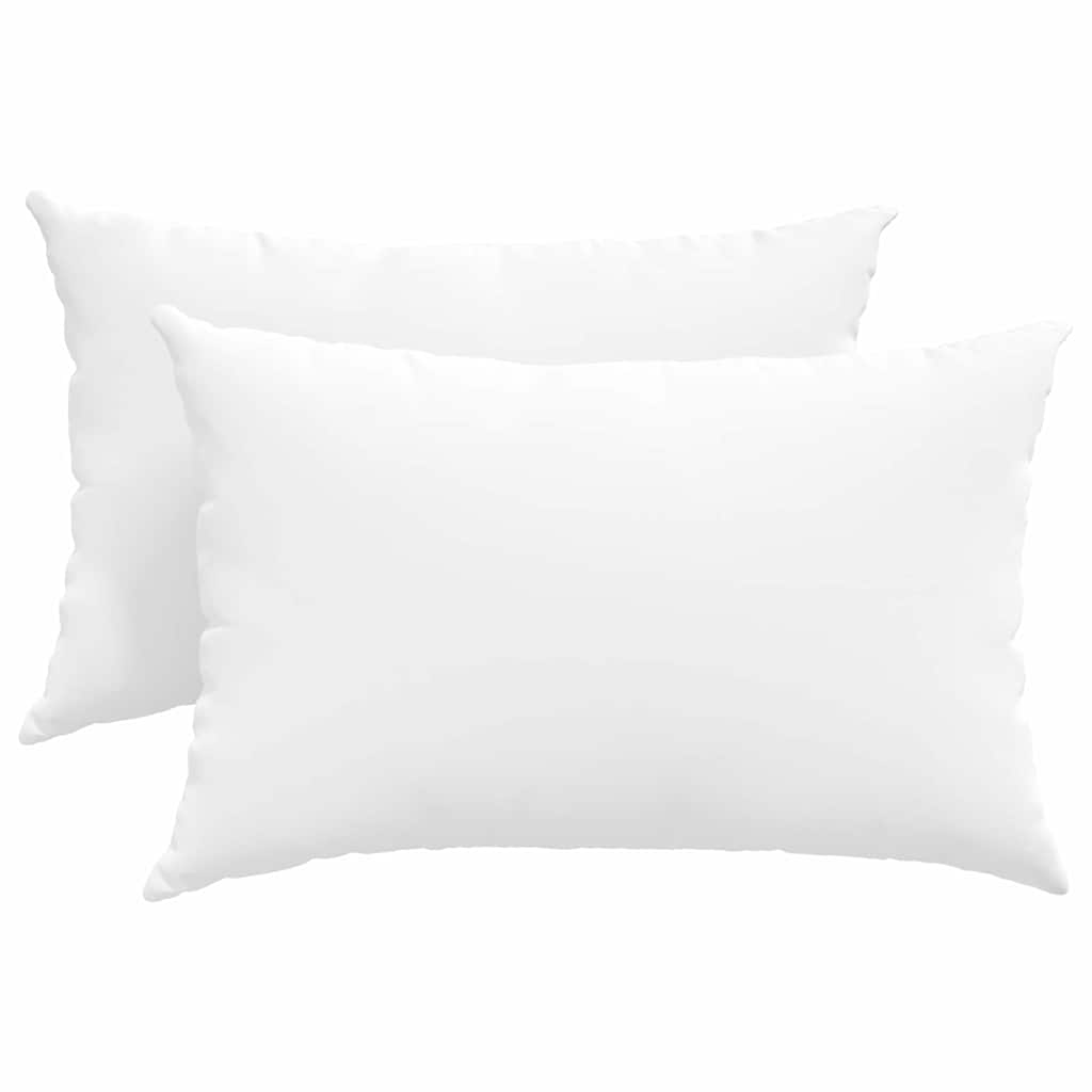 VidaXL cojines de sofá 2 piezas blanco 60 x 40 cm tela