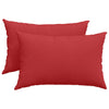 Cuscini per divano VidaXL 2 pezzi in tessuto rosso 60 x 40 cm