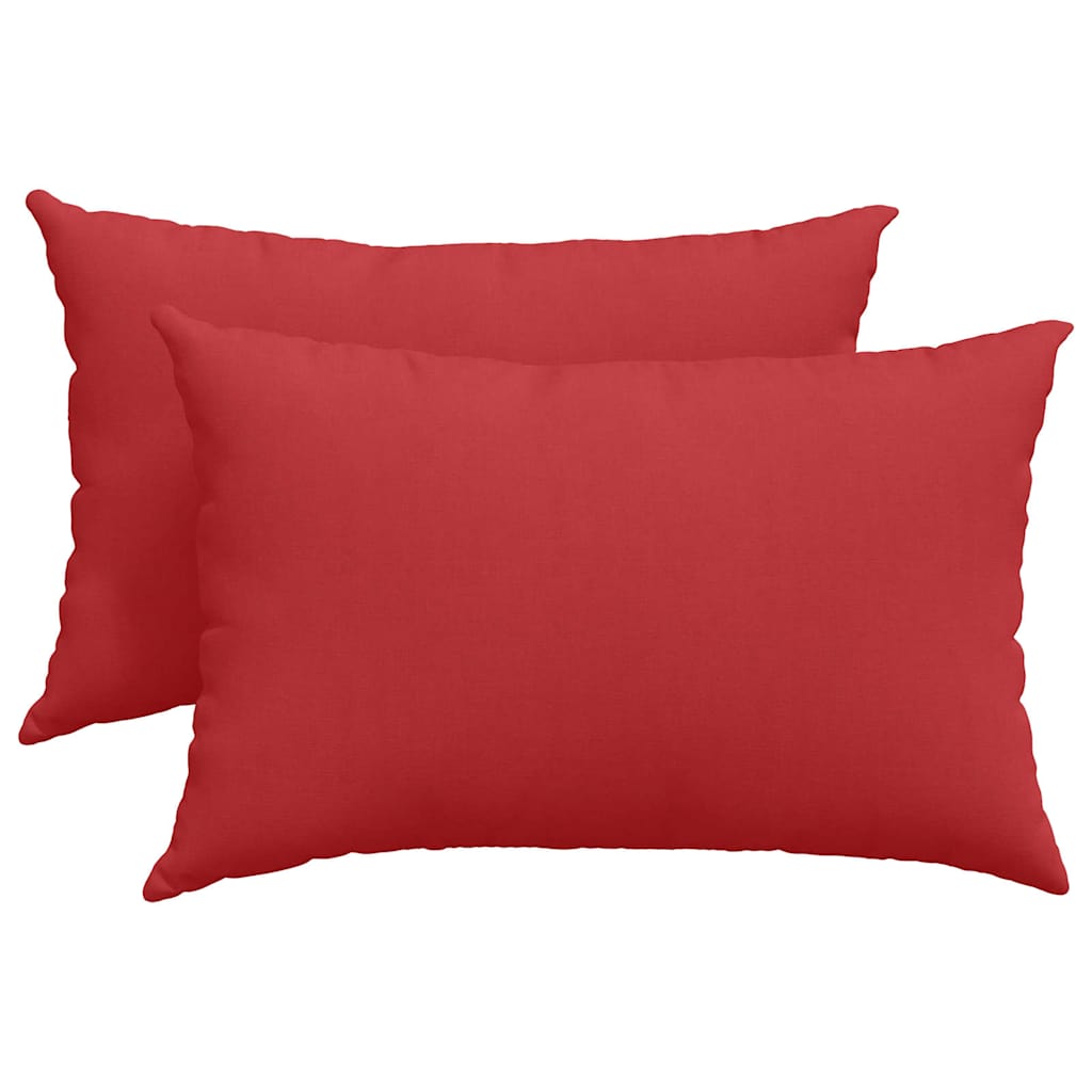 Cuscini per divano VidaXL 2 pezzi in tessuto rosso 60 x 40 cm