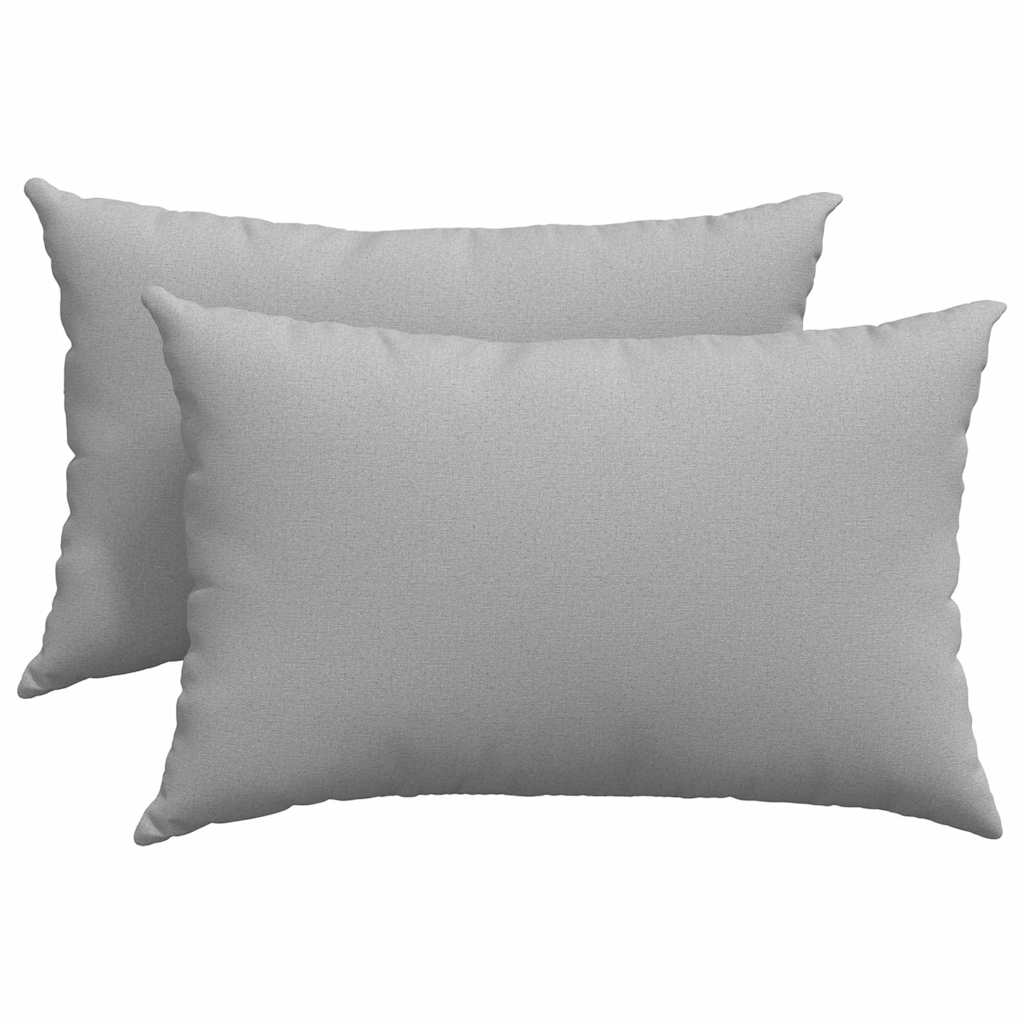 VidaXL cojines de sofá 2 piezas gris nube tela 60 x 40 cm