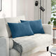 Cuscini per divano VidaXL 2 pezzi in tessuto a corda blu 60 x 40 cm