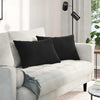VidaXL cojines de sofá 2 piezas negro 60 x 40 cm tela de pana