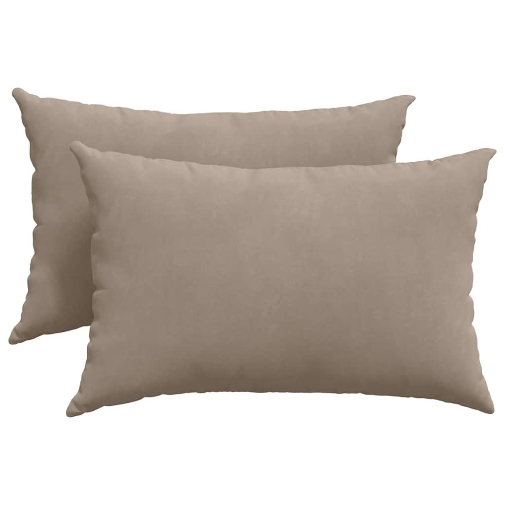 Cuscini per divano VidaXL 2 pezzi in tessuto tortora 60 x 40 cm