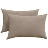 VidaXL cojines de sofá 2 piezas gris pardo 60 x 40 cm tela