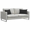 Cuscini per divano VidaXL 2 pezzi in tessuto nero 60 x 40 cm