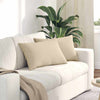 VidaXL cojines de sofá 2 piezas crema 60 x 40 cm tela