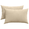 Vidaxl sofa kussens 2 stuks crème 60 x 40 cm stof