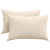 VidaXL cojines de sofá 2 piezas beige 60 x 40 cm tela