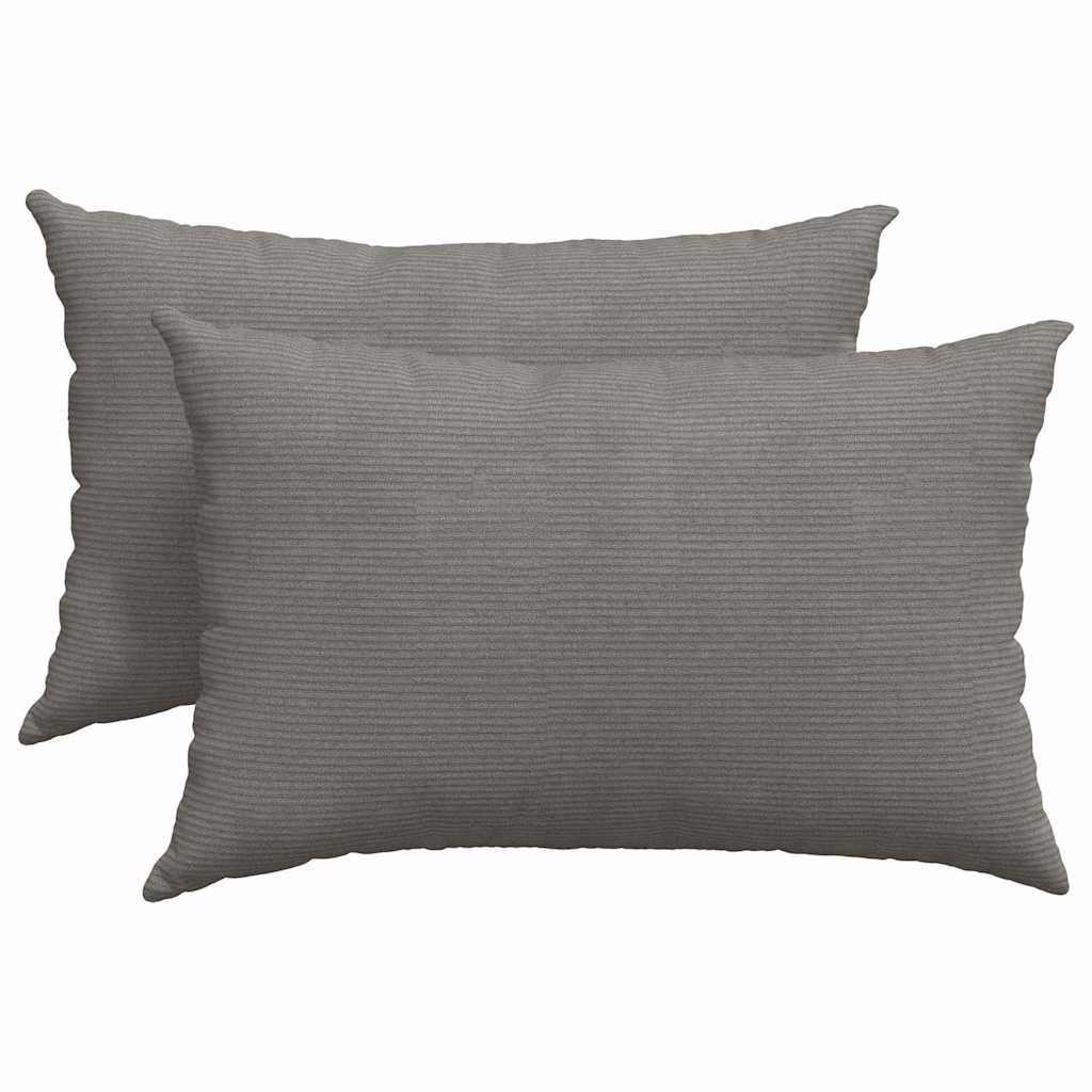 Cuscini per divano VidaXL 2 pezzi in tessuto a corde grigio chiaro 60 x 40 cm