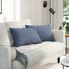 Vidaxl sofa kussens 2 stuks blauw 60 x 40 cm cordstof