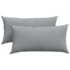 VidaXL cojines de sofá 2 piezas tela gris claro 80 x 40 cm
