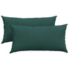Cuscini per divano VidaXL 2 pezzi in tessuto verde scuro 80 x 40 cm