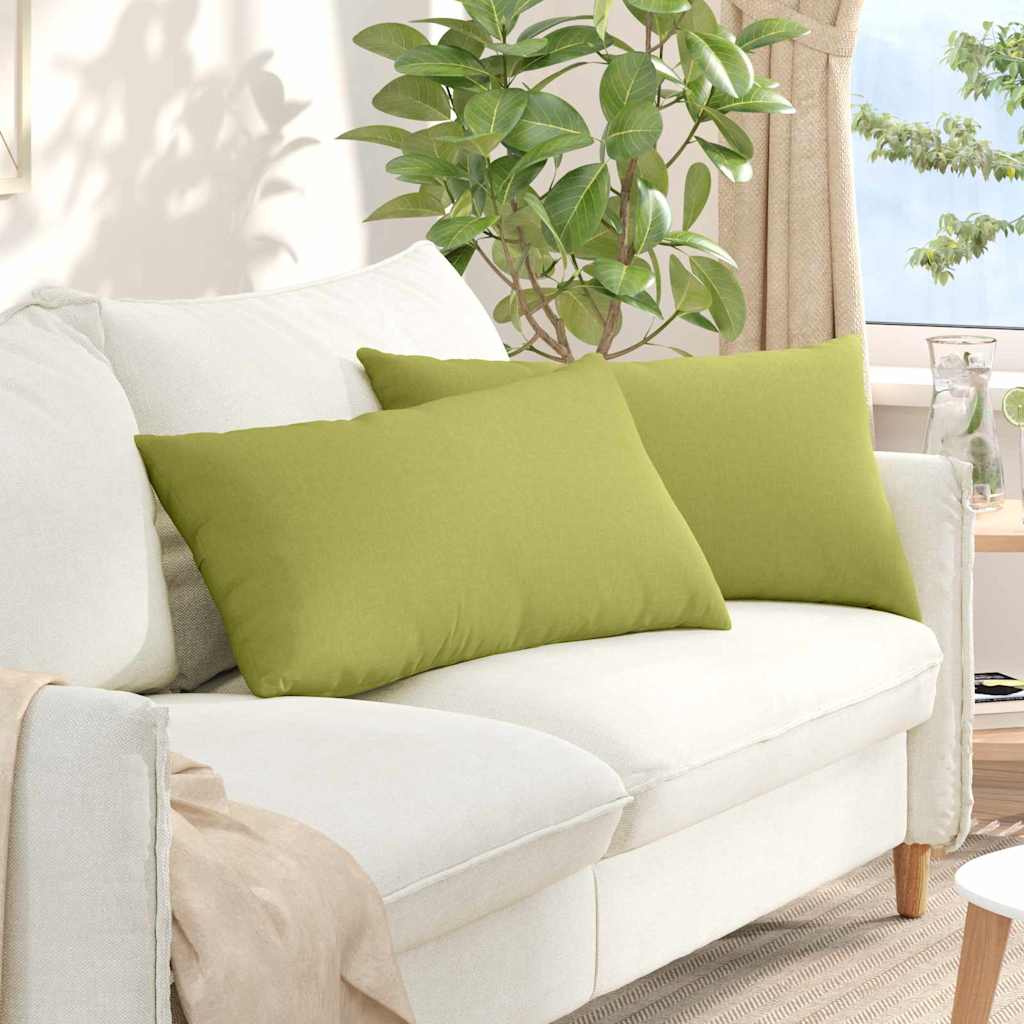 Cuscini per divano VidaXL 2 pezzi in tessuto verde chiaro 80 x 40 cm