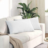 VidaXL cojines de sofá 2 piezas blanco 80 x 40 cm tela