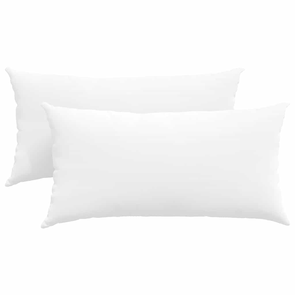VidaXL cojines de sofá 2 piezas blanco 80 x 40 cm tela