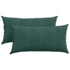 Vidaxl sofa kussens 2 stuks donkergroen 80 x 40 cm cordstof