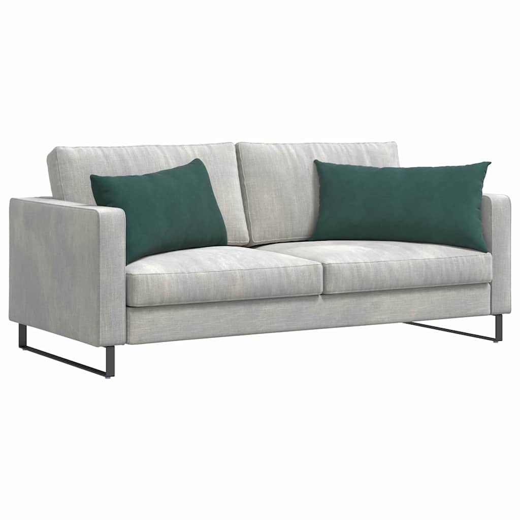 Cuscini per divano VidaXL 2 pezzi in tessuto a corde verde scuro 80 x 40 cm