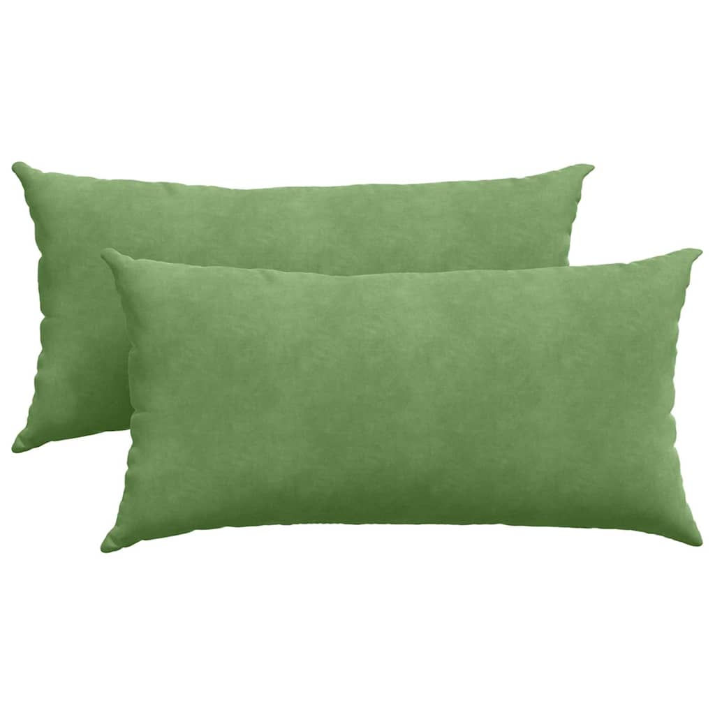 Cuscini per divano VidaXL 2 pezzi in tessuto a corde verde chiaro 80 x 40 cm
