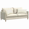 Vidaxl sofa kussens 2 stuks crème 80 x 40 cm cordstof