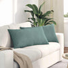 Cuscini per divano VidaXL 2 pezzi in tessuto a corde verde mare 80 x 40 cm