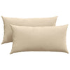 VidaXL cojines de sofá 2 piezas crema 80 x 40 cm tela