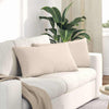 VidaXL cojines de sofá 2 piezas beige 80 x 40 cm tela