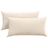 VidaXL cojines de sofá 2 piezas beige 80 x 40 cm tela