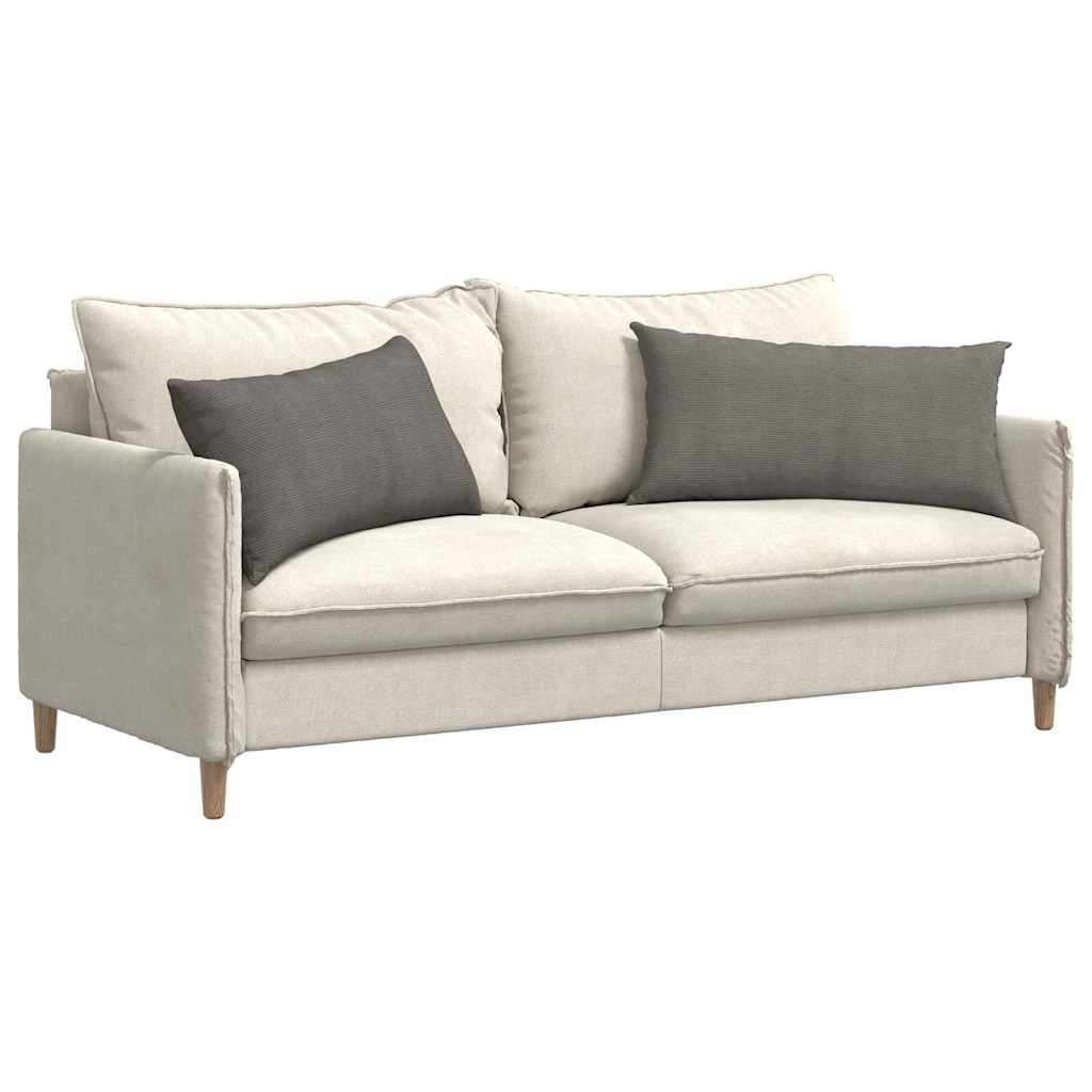 Cuscini per divano VidaXL 2 pezzi in tessuto a corde grigio chiaro 80 x 40 cm