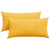 VidaXL cojines de sofá 2 piezas tela de pana amarillo claro 80 x 40 cm