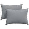 VidaXL cojines de sofá 2 piezas tela gris claro 70 x 50 cm